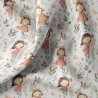 Printed Cotton MAIWENN White / Pink